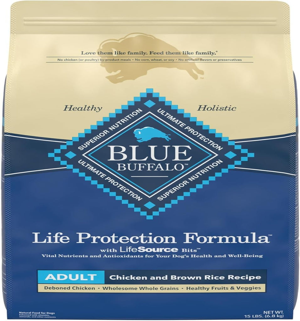 Blue Buffalo Life Protection Formula Natural Adult Dry Dog Food, Chicken and Brown Rice My Store