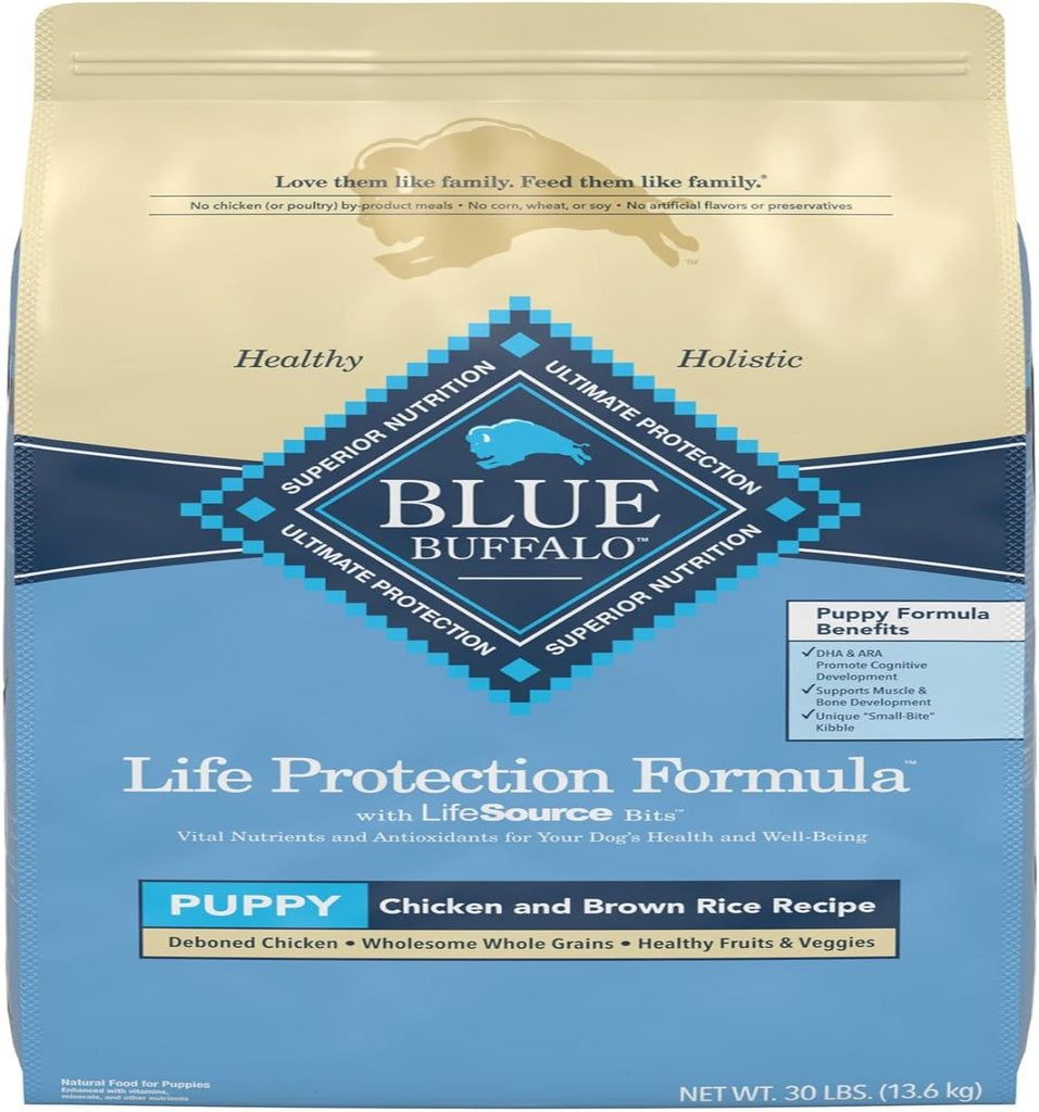 Blue Buffalo Life Protection Formula Natural Puppy Dry Dog Food, Chicken and Brown Rice My Store