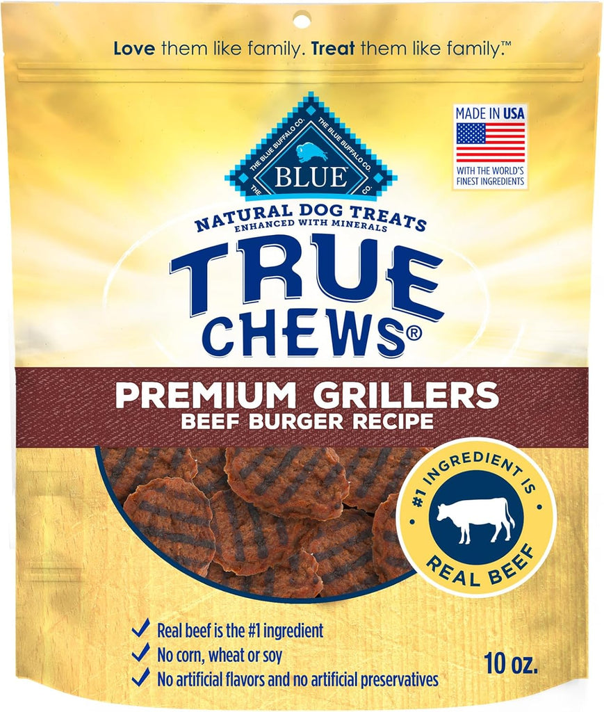 Blue Buffalo True Chews Beef Burger Dog Treats, 10-oz Bag My Store