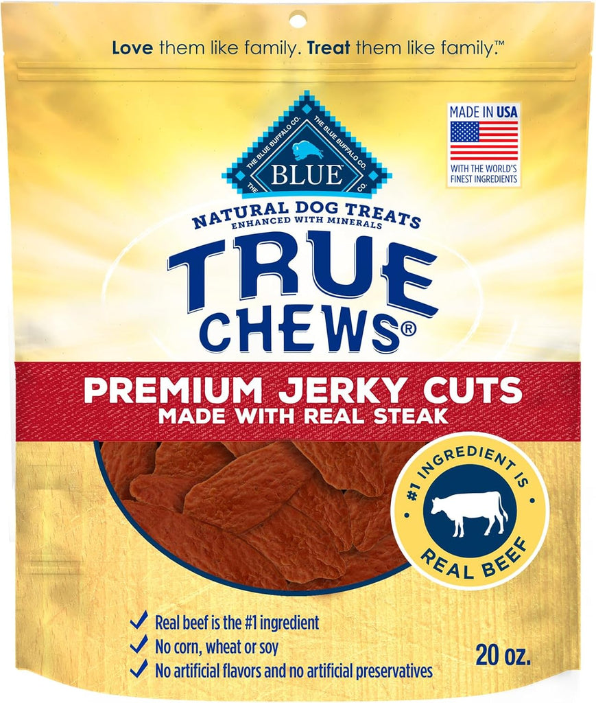 Blue Buffalo True Chews Beef Jerky Dog Treats, 20-oz Bag My Store