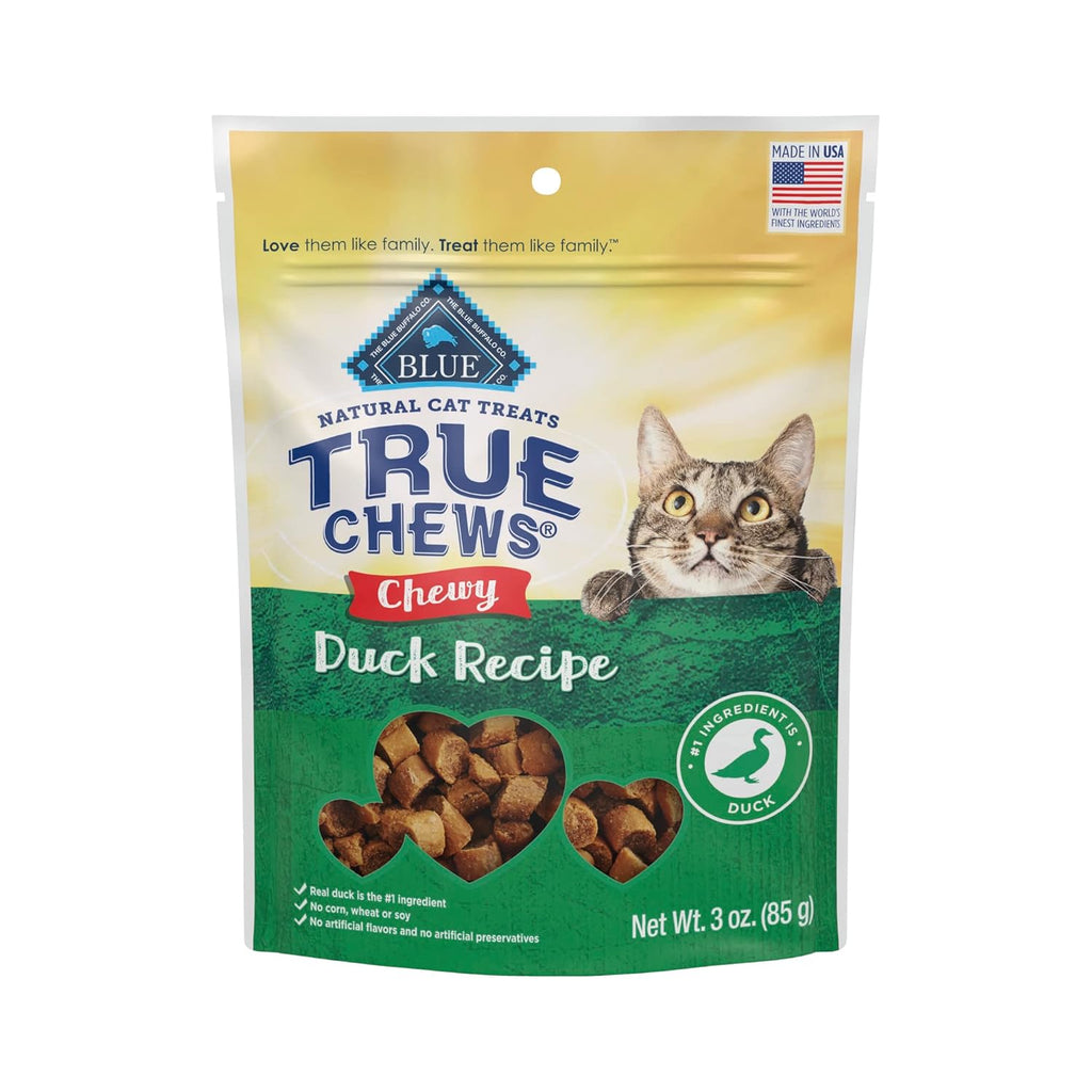 Blue Buffalo True Chews Natural Cat Treats, Duck Recipe, 3 oz Resealable Bag My Store