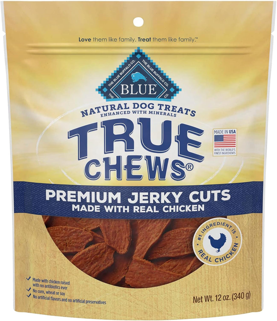 Blue Buffalo True Chews Premium Chicken Jerky Dog Treats, 12-oz Bag My Store