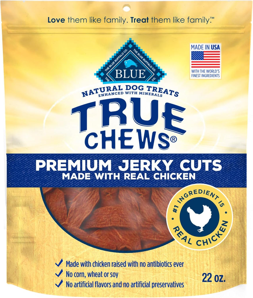 Blue Buffalo True Chews Premium Chicken Jerky Dog Treats, 22-oz Bag My Store