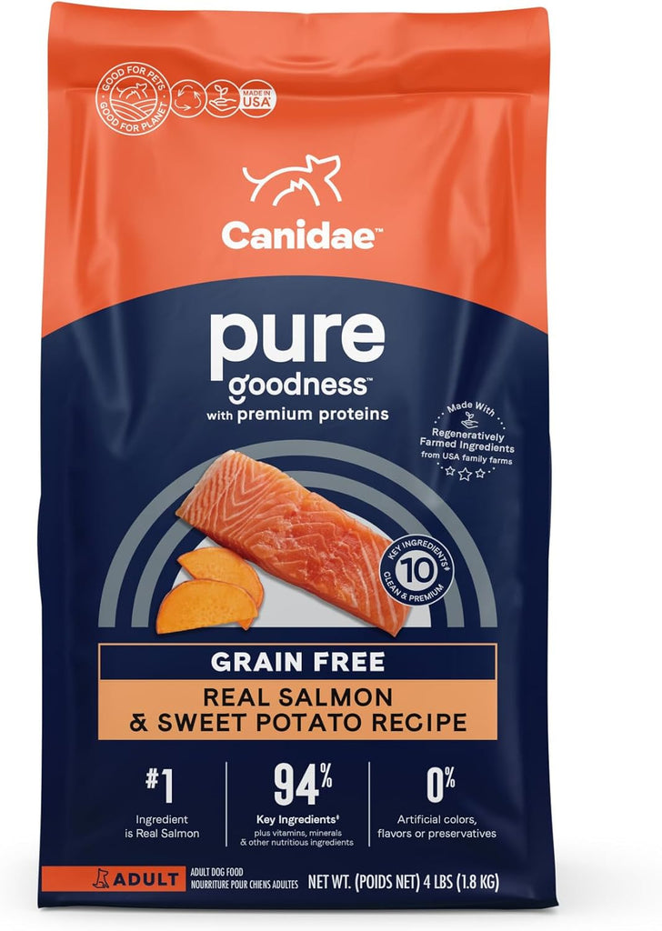 Canidae Pure Real Salmon & Sweet Potato Recipe Adult Dog Food, 4-lb Bag My Store