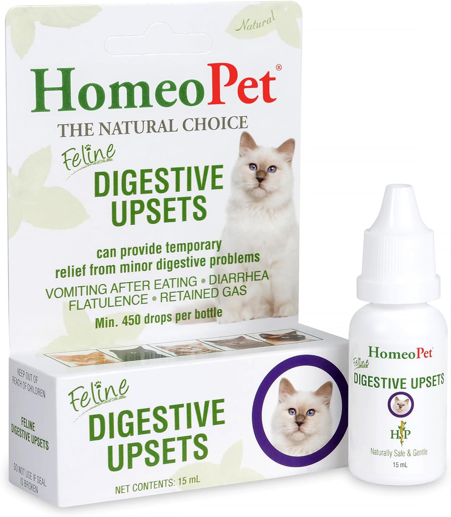 HomeoPet Digestive Upset Relief for Cats, Natural Digestive Support Supplement, 15ml My Store