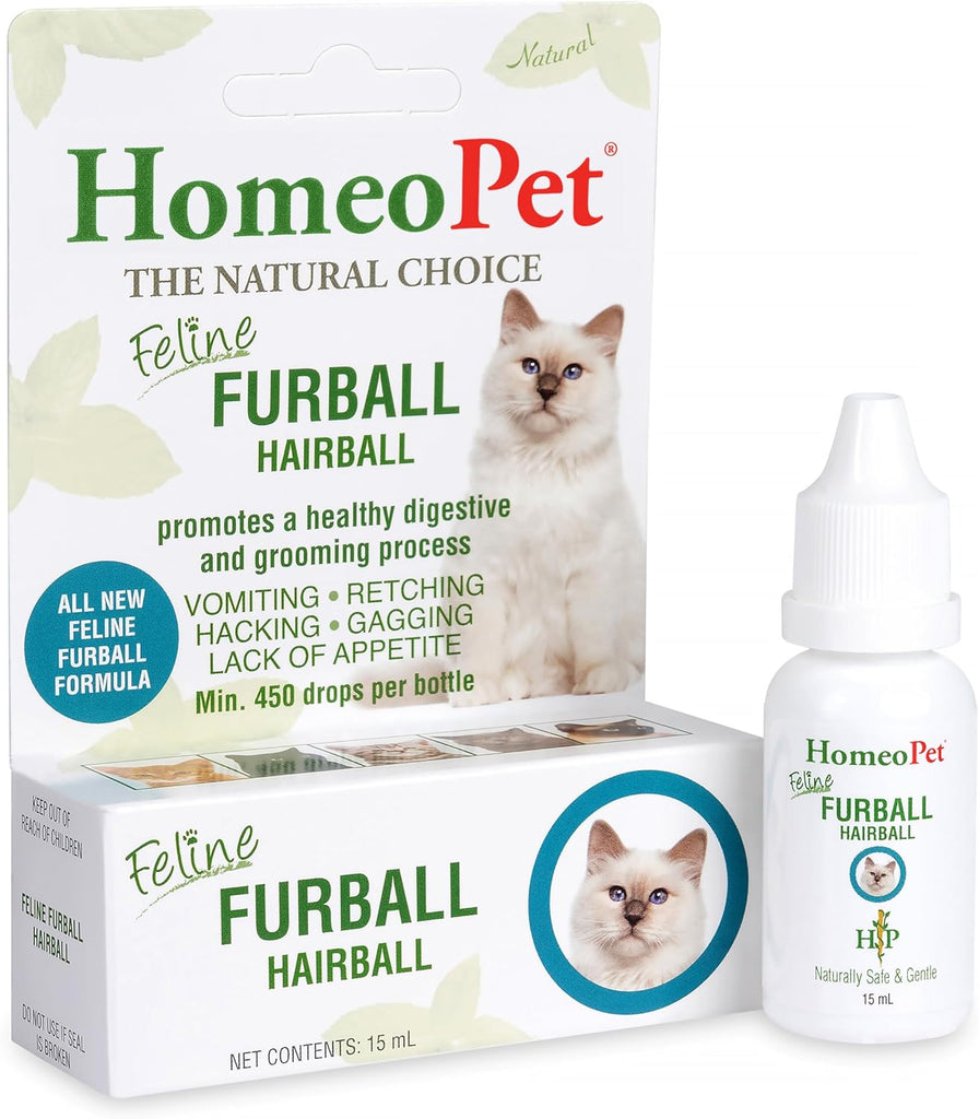 HomeoPet Feline Hairball Relief, Natural Furball Medicine for Cats, 15ml My Store