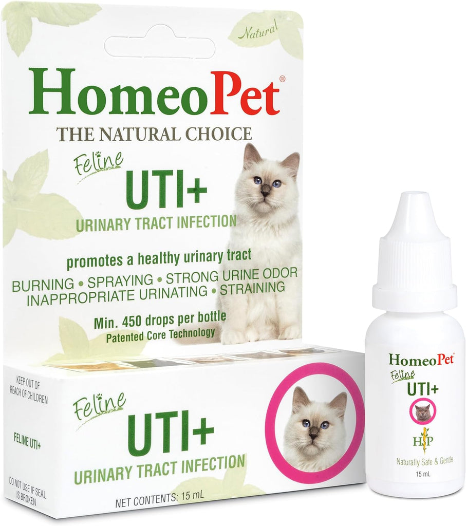 HomeoPet Feline UTI Relief, Urinary Tract Support for Cats, 15ml Natural Formula My Store