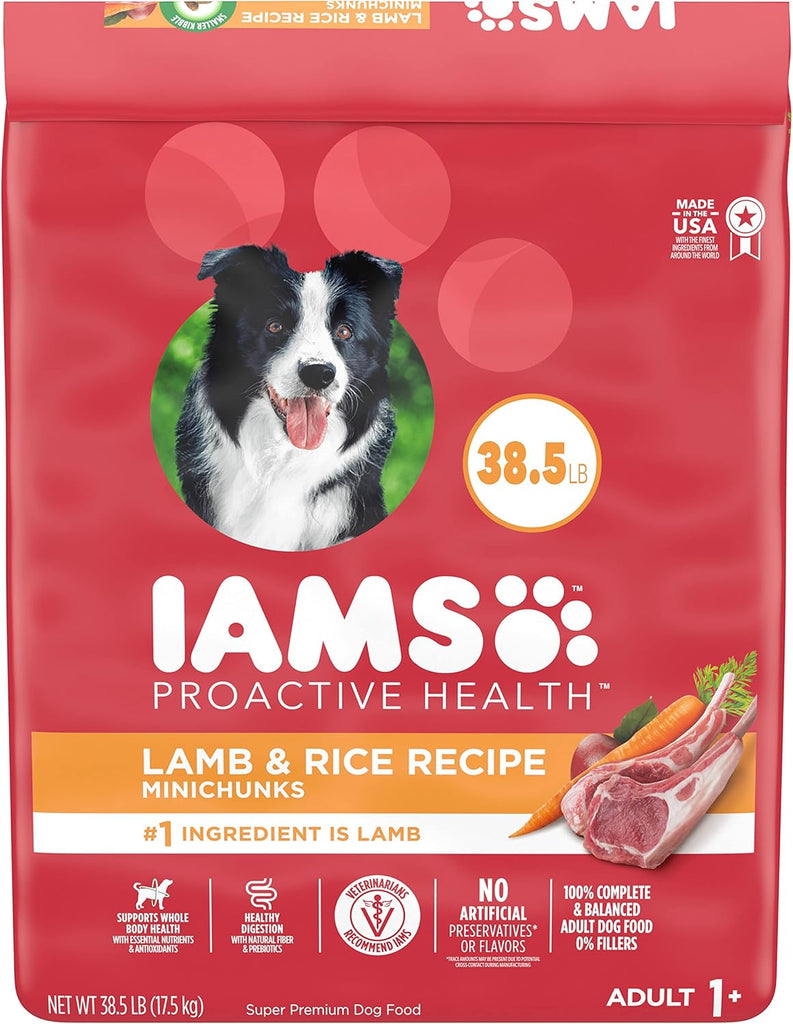 IAMS Minichunks Adult Dry Dog Food, Lamb & Rice Recipe, 38.5-lb Bag My Store
