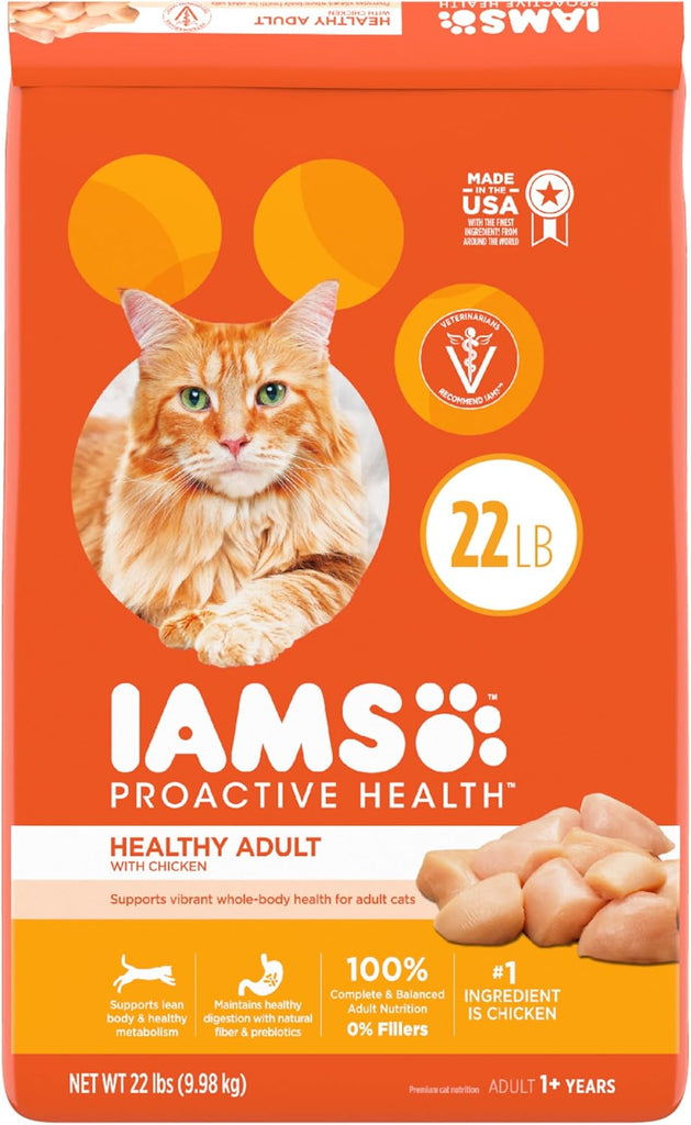 IAMS Proactive Health Adult Healthy Dry Cat Food with Chicken - 22 lb Bag My Store