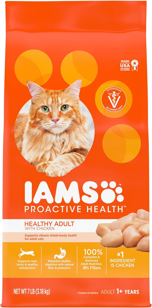 IAMS Proactive Health Healthy Adult Dry Cat Food with Chicken - 7 lb Bag My Store