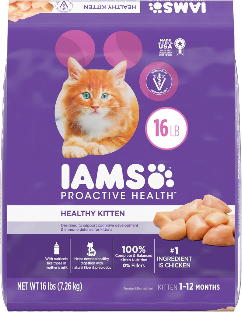 IAMS Proactive Health Healthy Kitten Dry Cat Food with Chicken - 16 lb Bag My Store