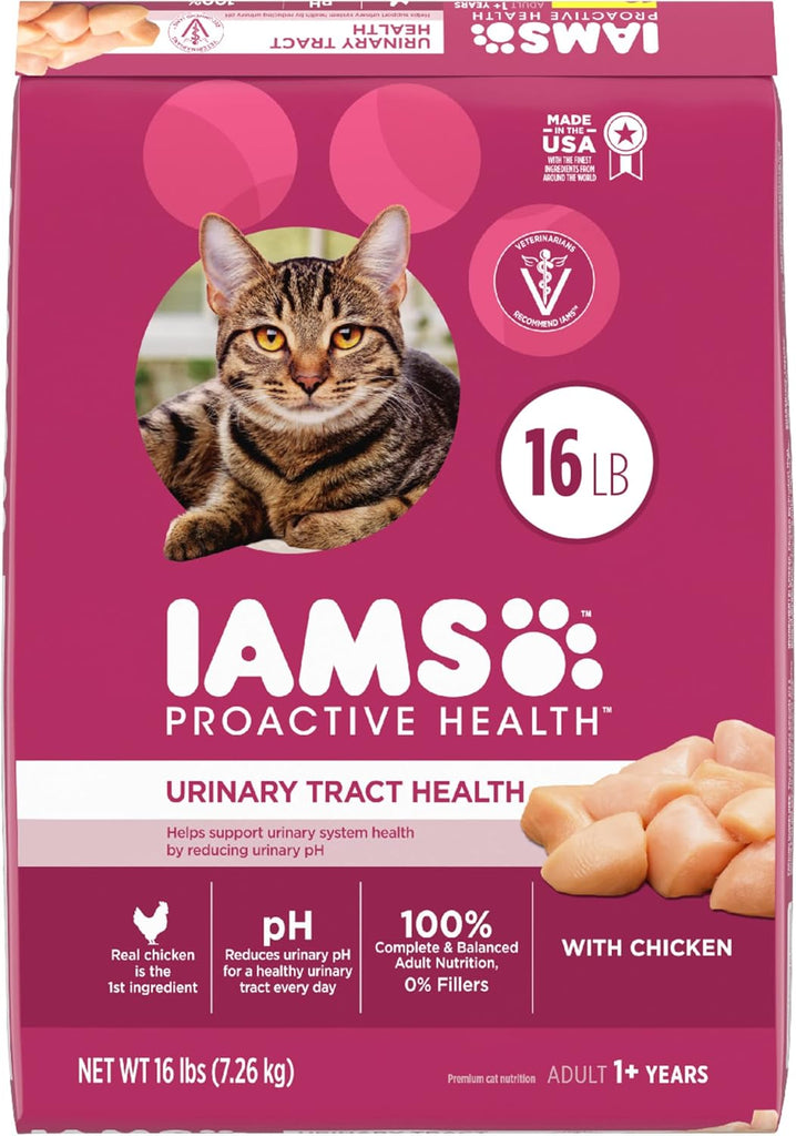IAMS Proactive Health Urinary Tract Health Cat Food, Chicken Kibble - 16 lb Bag My Store