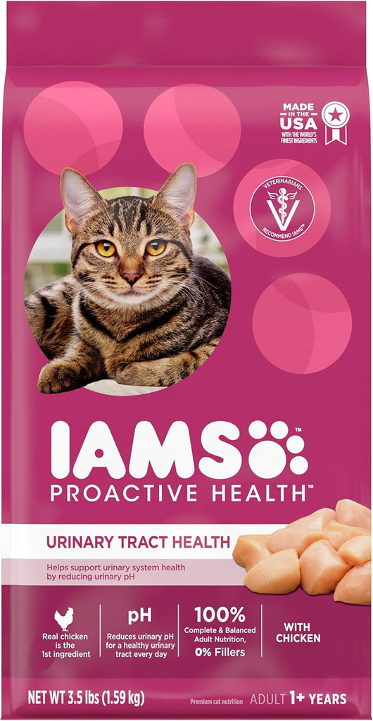 IAMS Proactive Health Urinary Tract Health Cat Food, Chicken Kibble - 3.5 lb Bag My Store
