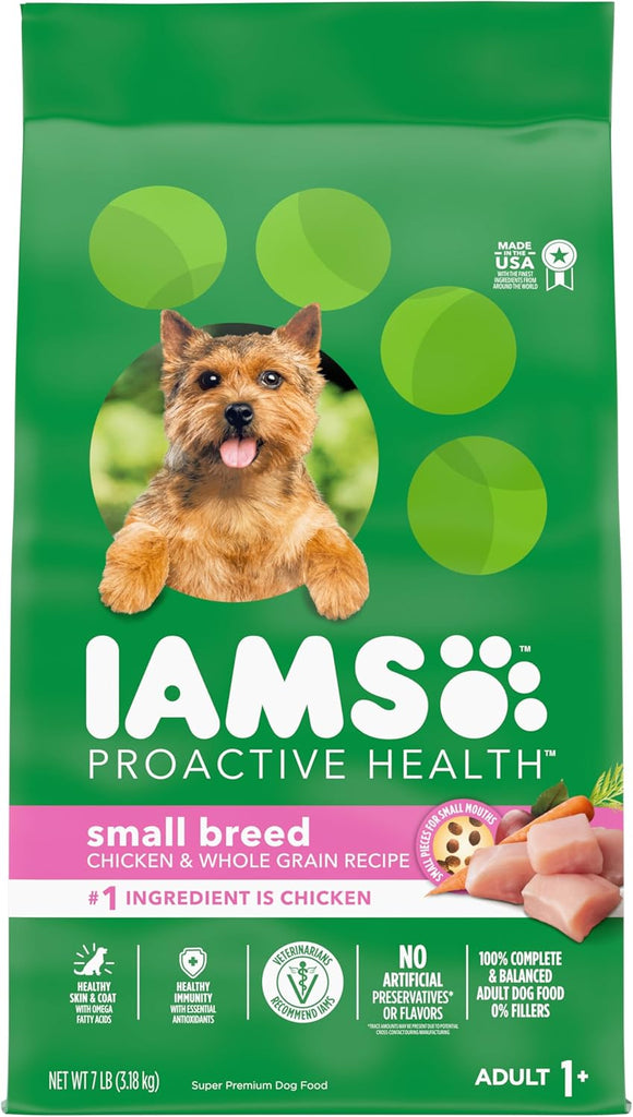 IAMS Small & Toy Breed Adult Dog Food, Real Chicken, 7-lb Bag My Store