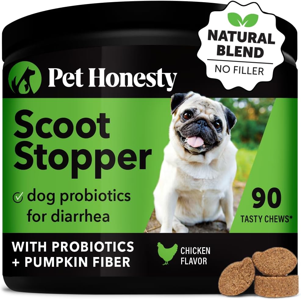 Pet Honesty Scoot Stopper Dog Supplement for Digestive Health & Anal Gland Support My Store
