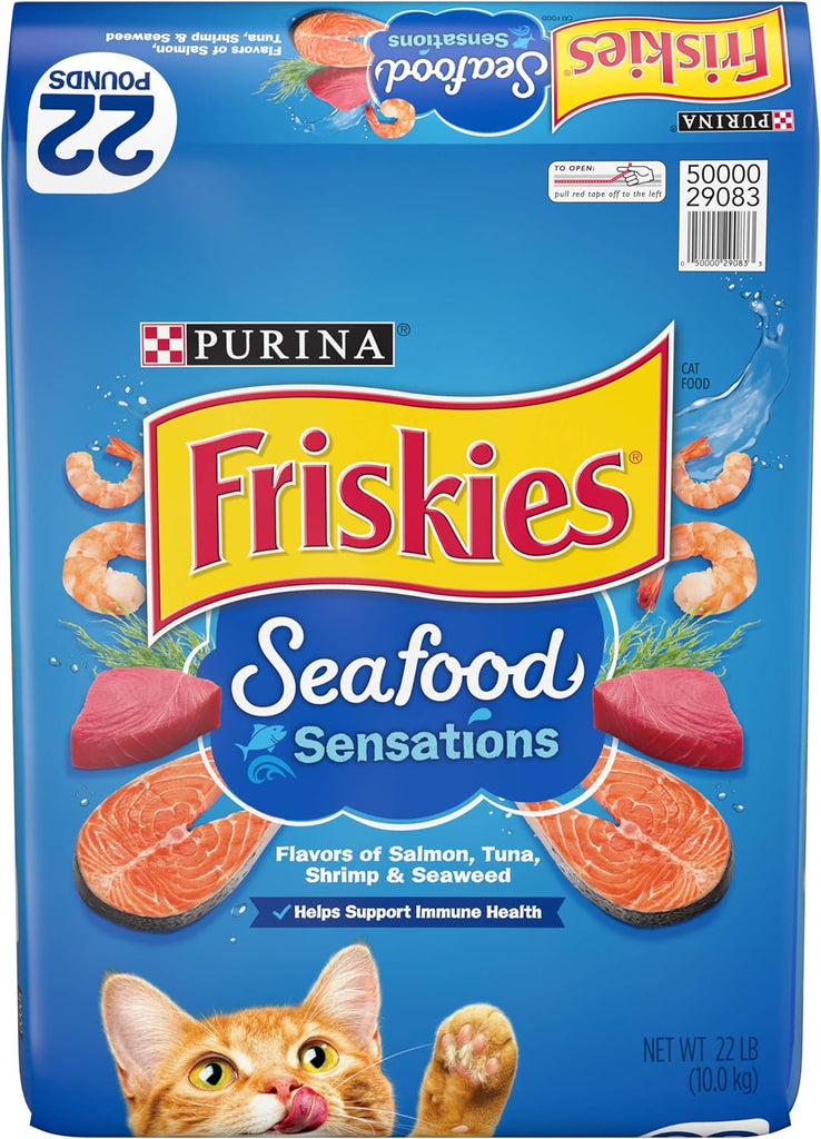 Purina Friskies Seafood Sensations Dry Cat Food - 22 lb. Bag My Store