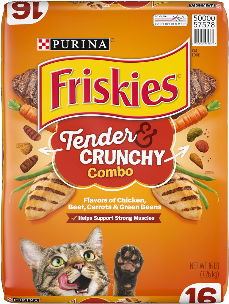 Purina Friskies Tender & Crunchy Combo Dry Cat Food - 16 lb. Bag My Store