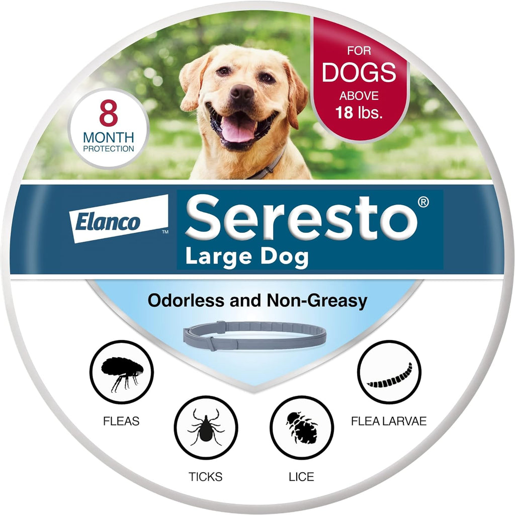 Seresto Flea & Tick Collar for Large Dogs Over 18 lbs, 8-Month Protection My Store
