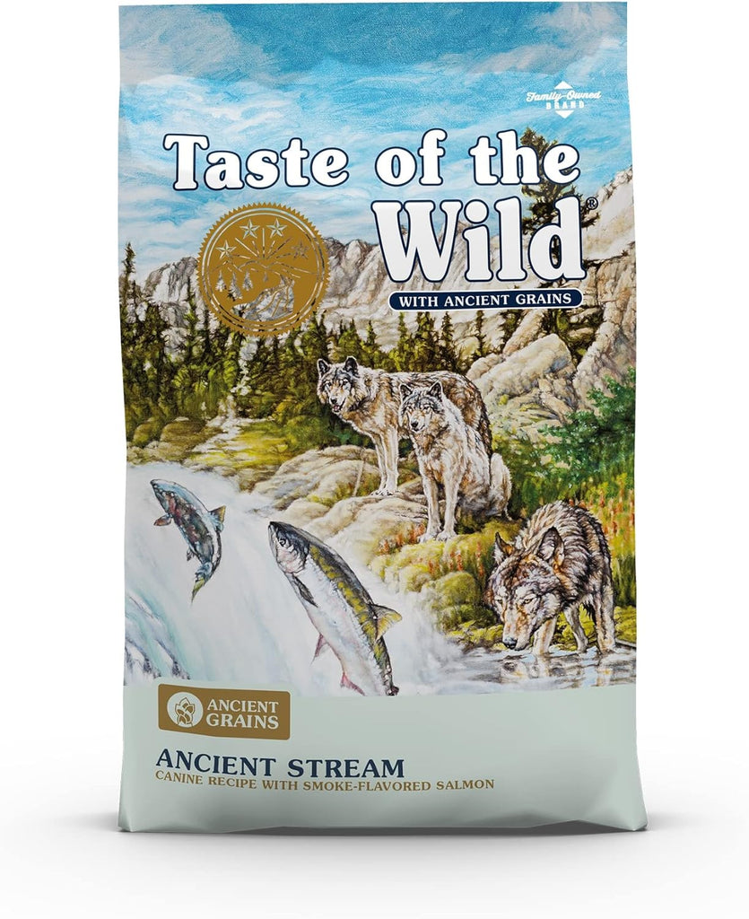 Taste of the Wild Ancient Stream Dog Food with Ancient Grains & Smoke-Flavored Salmon, 28 lb Bag My Store