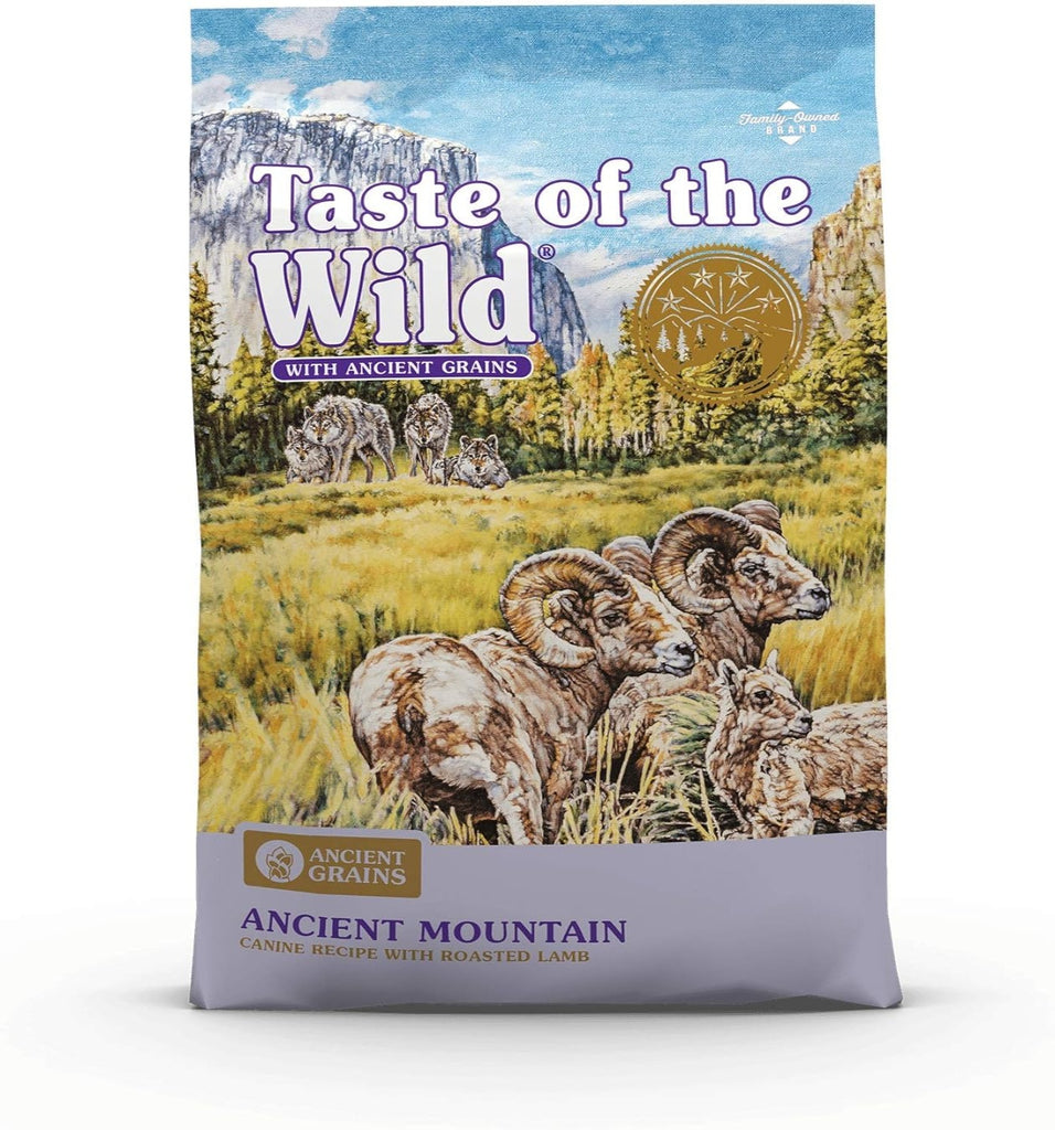 Taste of the Wild with Ancient Grains Ancient Mountain Canine Recipe with Roasted Lamb Dry Dog Food, Made with High Protein from Real Lamb and Guaranteed Nutrients and Probiotics 28 LB My Store