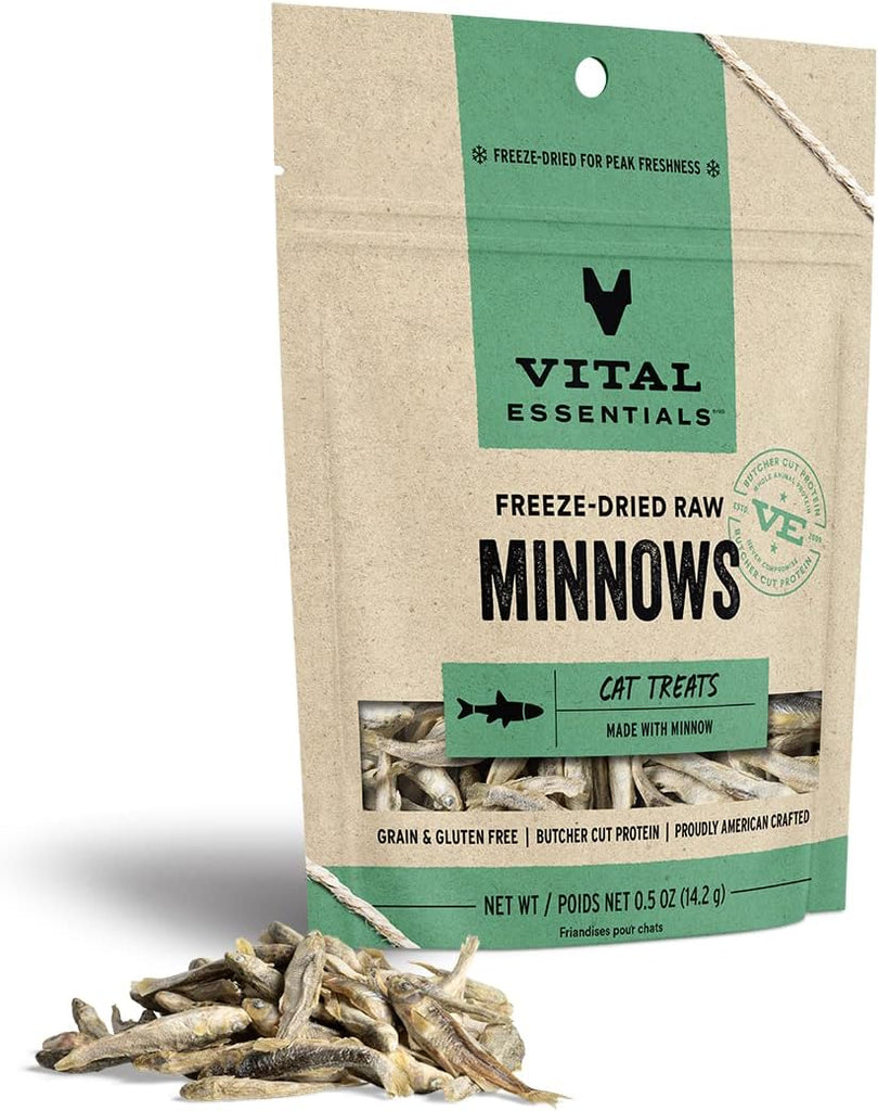 Vital Essentials Freeze-Dried Minnows Cat Treats - Raw, Natural, 0.5 oz My Store