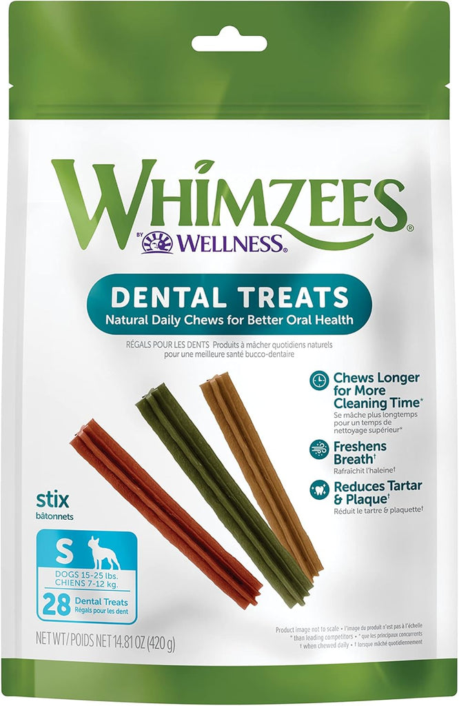 WHIMZEES by Wellness Dental Chews for Dogs, Long Lasting & Grain Free, 28 Chews My Store