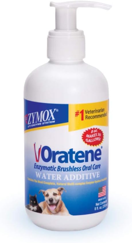 ZYMOX Oratene Enzymatic Brushless Oral Care Water Additive for Pets, 8oz My Store
