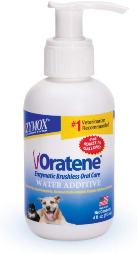 Zymox Oratene Brushless Enzymatic Oral Care Water Additive for Pets, 4oz My Store